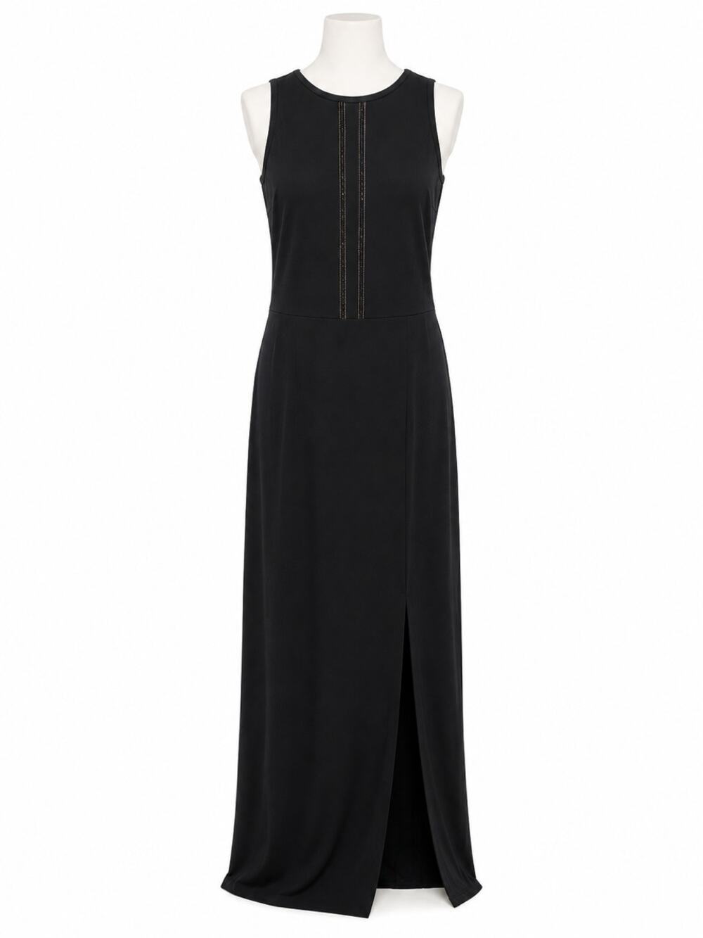 Beaded Floor Length Dress Cruise Travel Low Wrinkle Evening Et Cetera Size 2